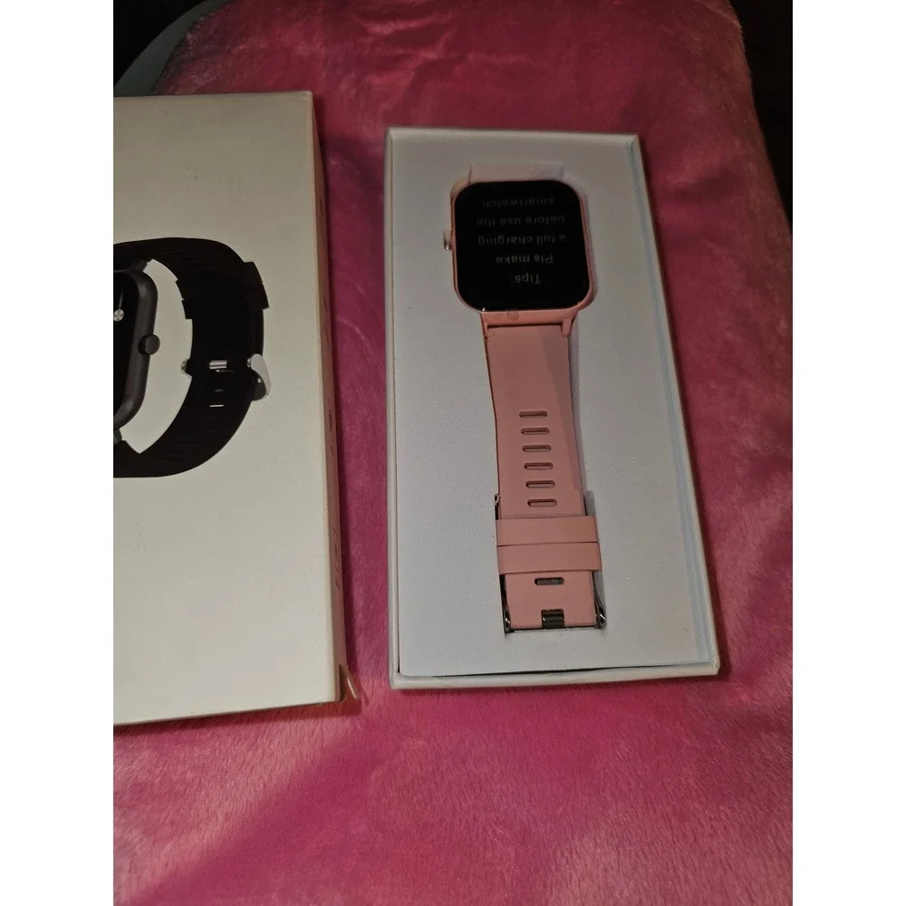 Pink Smartwatch Women Fitness Tracker 1.83